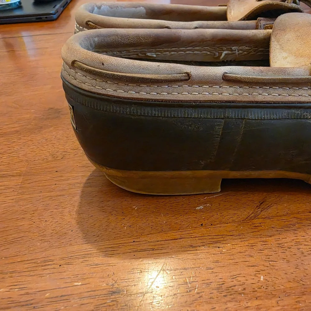 Vintage Bean Boots by LL Bean Rubber Duck Mens 12.5 to 13 Made in Maine USA